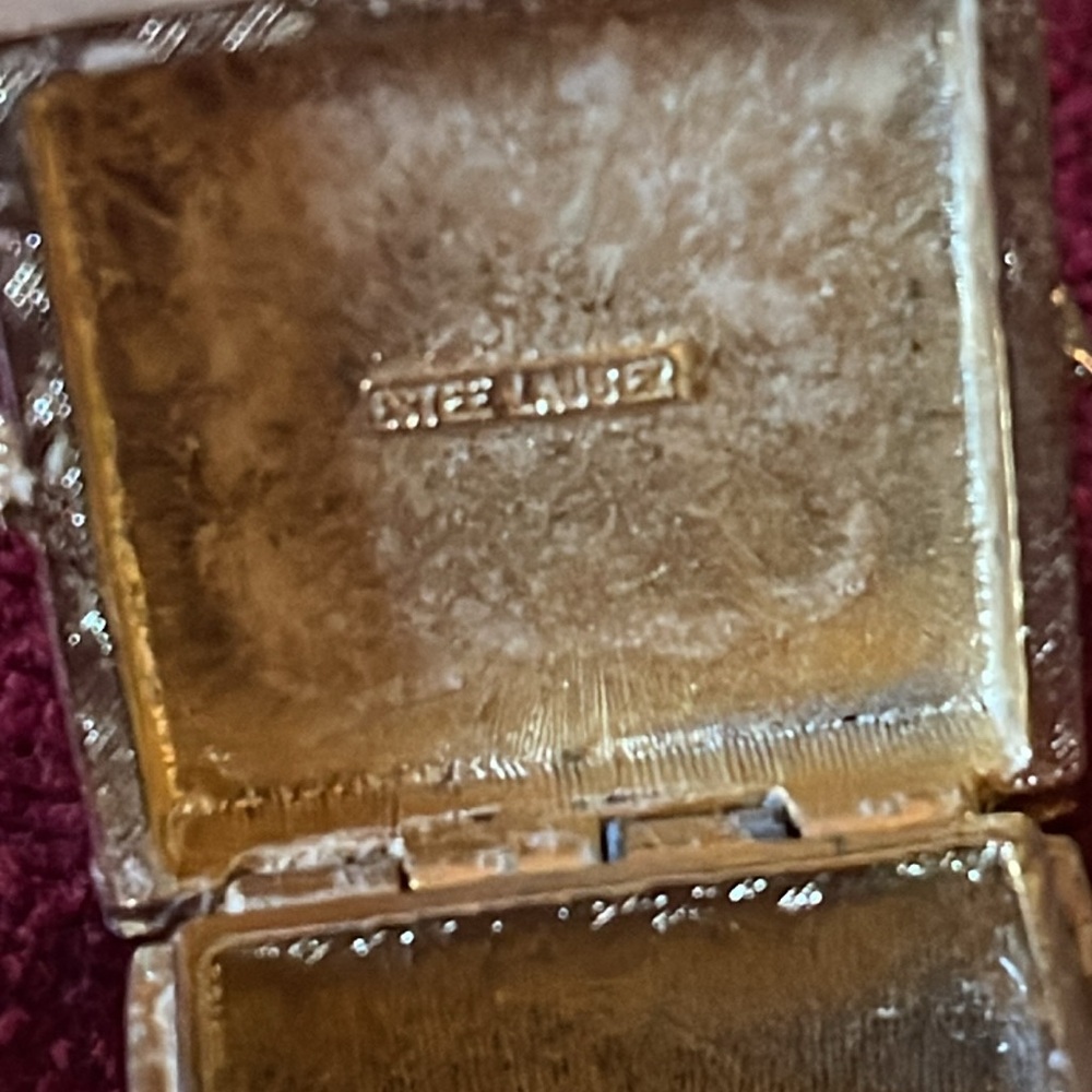 Vtg Estee Lauder,Present Solid Perfume Compact Mi… - image 5